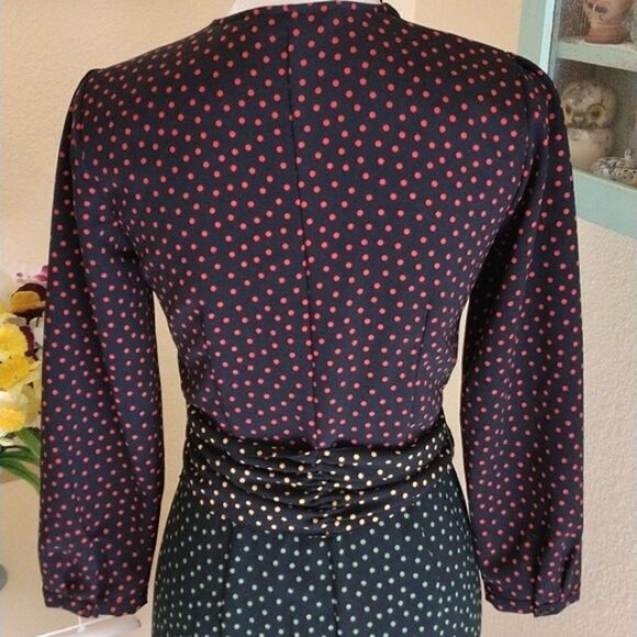 Zara Woman True Wrap Polka Dot Dress - Picture 7 of 11